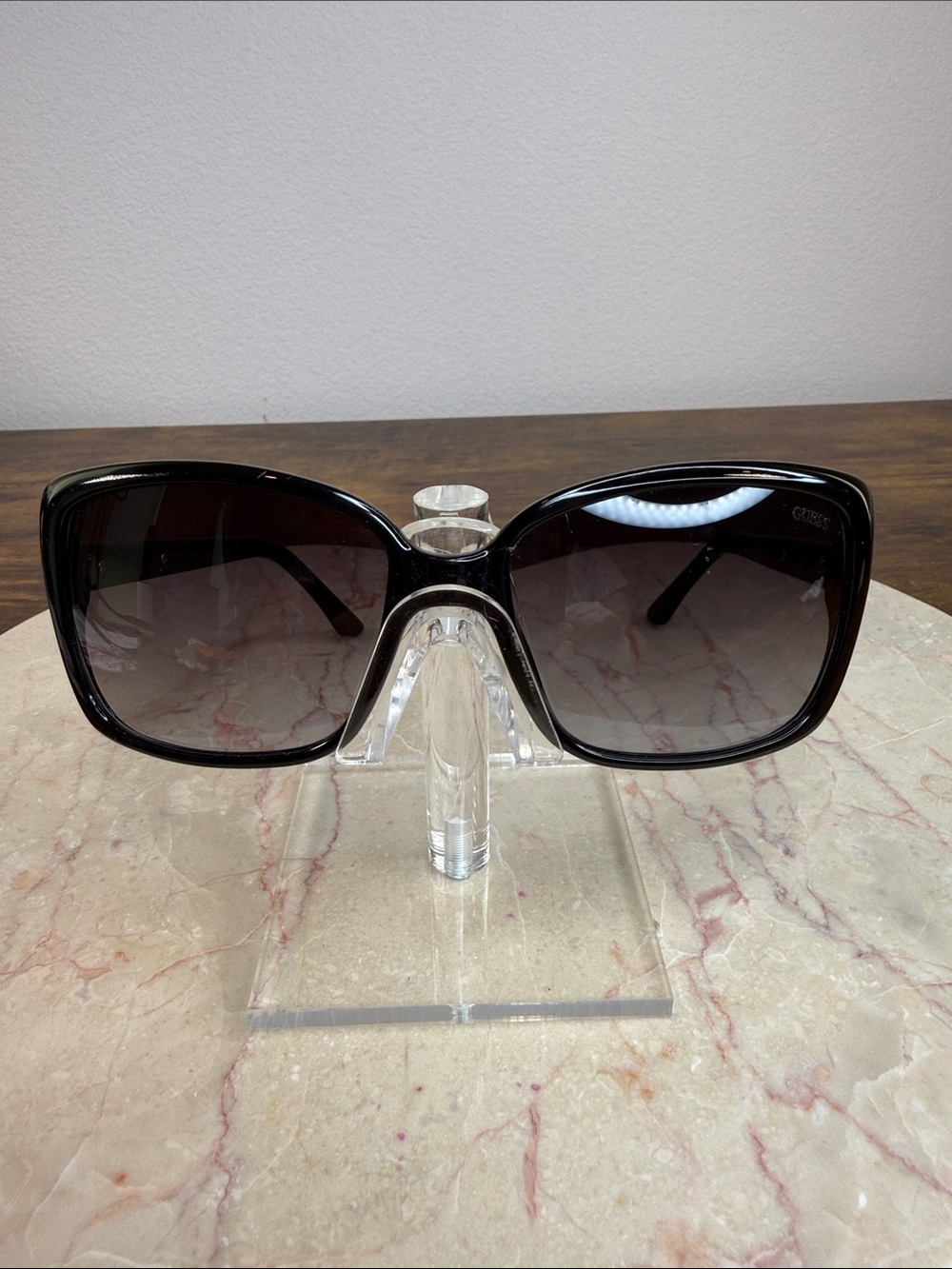 Guess Oversized Black Gradient Square Women's Sunglasses